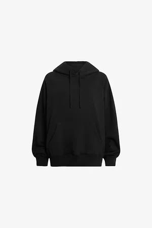 AllSaints Womens Patch Talon Oversized Cotton-Jersey Hoody