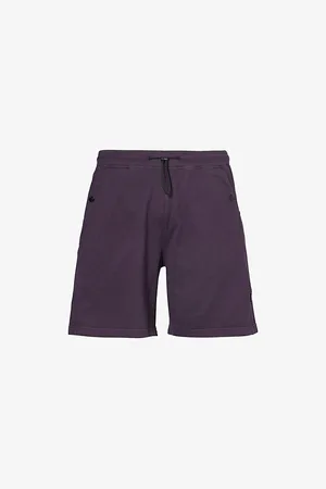 Stone Island Mens Brand-Patch Straight-Leg Regular-Fit Cotton-Jersey Shorts