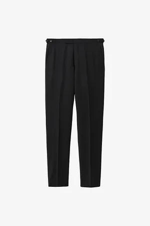 Reiss Mens Aspire Mid-Rise Slim-Fit Wool Trousers