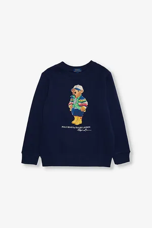 Ralph Lauren Bear Graphic-Print Cotton-Blend Jersey Fleece Sweatshirt 2-7 Years
