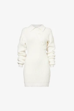 AYA MUSE Womens Elan Long-Sleeve Knitted Mini Dress