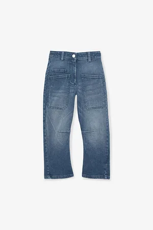 Reiss Brady Barrel-Leg Patch-Pocket Denim Jeans 9-13 Years