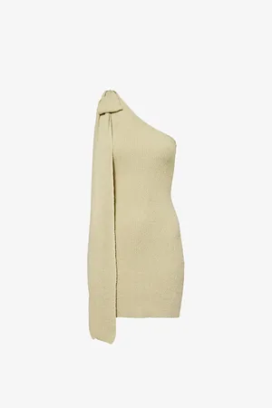 AYA MUSE Womens Esti One-Shoulder Knitted Mini Dress