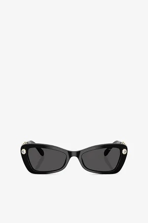 Swarovski Womens Sk6033 Irregular-Frame Acetate Sunglasses