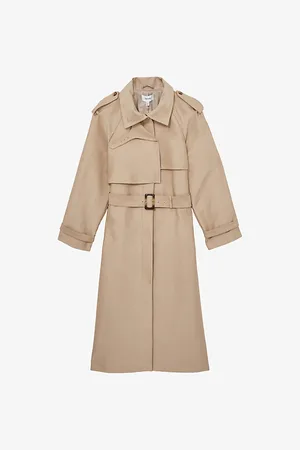 Reiss Womens August Gabardine Trench Coach