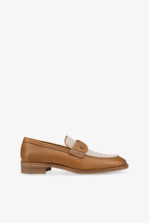 Christian Louboutin Mens Chambelimoc Leather-Blend Shoes