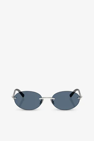 Tiffany & Co. Womens Tf3104D Oval-Frame Metal Sunglasses