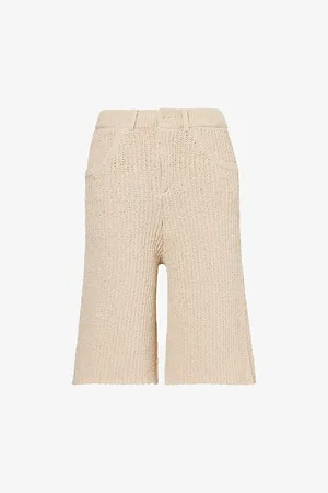 AYA MUSE Womens Cae Wide-Leg Knitted Shorts