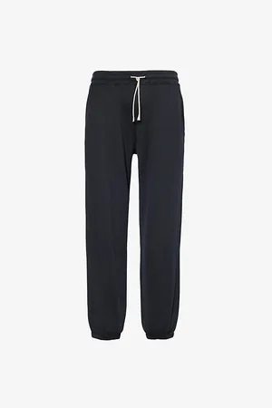 ELEVENTY Mens Zip-And-Slip-Pockets Tapered-Leg Relaxed-Fit Cotton-Blend Jogging Bottoms
