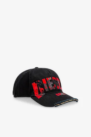 Diesel Mens C-Hase Distressed Denim Baseball Cap