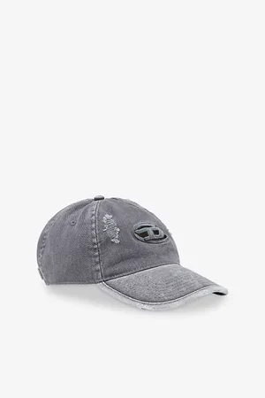 Diesel Mens C-Ball-Utlt Distressed Denim Baseball Cap