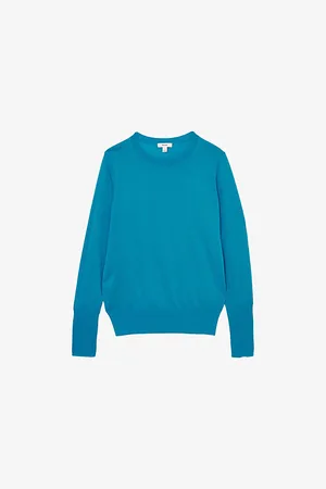 Reiss Womens Wendy Crewneck Fine-Knit Jumper