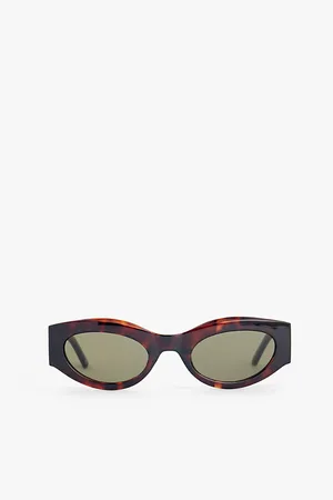 Le Specs Womens Body Bumpin Rectangle-Frame Polycarbonate Sunglasses
