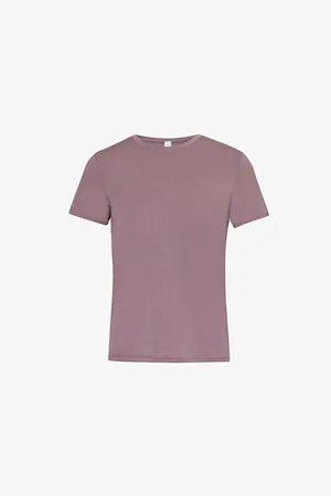 alo Womens All Day Relaxed Fit Stretch-Jersey T-Shirt