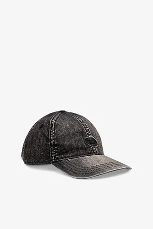 Diesel Mens C-Gable-Black Denim Cap