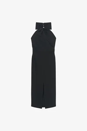 IRO Womens Barana Halterneck Woven Midi Dress