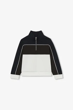 Reiss Katoon Half-Zip Stretch-Woven Sweatshirt 3-13 Years