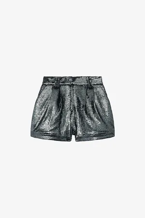 IRO Womens Nucas Sequin-Embellished Shorts
