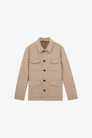 Reiss Mens Graze Four-Pocket Wool-Blend Jacket