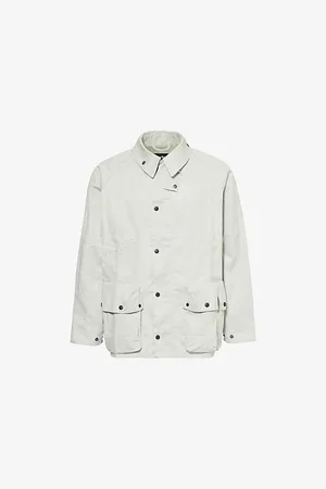 Barbour Mens Spread-Collar Brand-Embroidered Regular-Fit Cotton Jacket