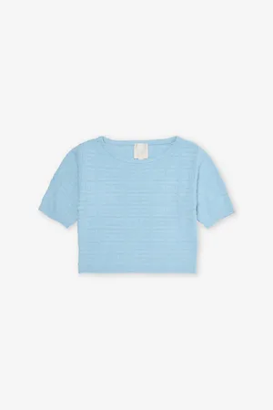 Givenchy Monogram-Pattern Short-Sleeves Knitted Top 8-12 Years