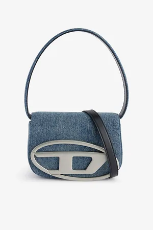 Diesel Womens 1Dr Brand-Plaque Denim Shoulder Bag