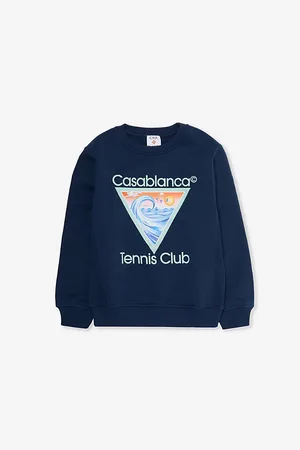 Casablanca Tennis Club Brand-Print Cotton-Jersey Sweatshirt 5-14 Years