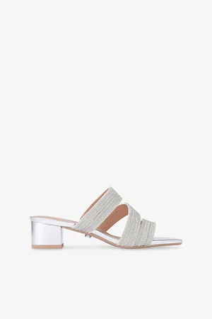 Carvela Womens Gala Jewel-Embellished Rope-Effect Woven Mules