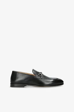 Brunello Cucinelli Mens Horsebit-Embellished Leather Loafers