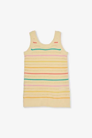 THE BONNIE MOB Stripe Knitted Mini Dress 12-24 Months