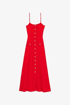 Maje Womens Ribbed Sleeveless Knitted Maxi Dress