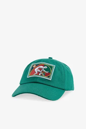 Casablanca Mens Patch Cotton-Twill Cap