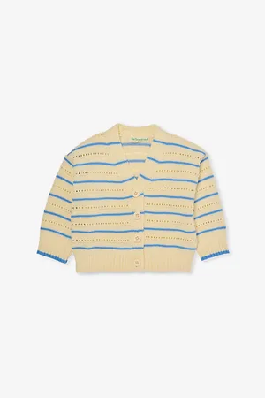 THE BONNIE MOB Striped Knitted Cardigan 6-24 Months