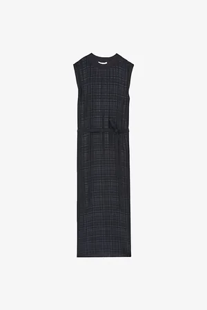 Reiss Womens Jules Pleated Woven Midi Dress