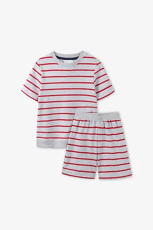 The Little White Company Stripe-Pattern Relaxed-Fit Cotton Pyjama Set 1-6 Years
