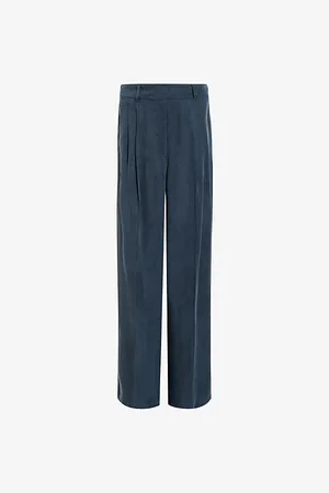 AllSaints Womens Averie Wide-Leg Relaxed-Fit Woven Trousers