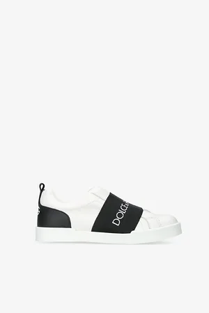 Dolce & Gabbana Logo-Printed Strap Leather Trainers 3-4 Years