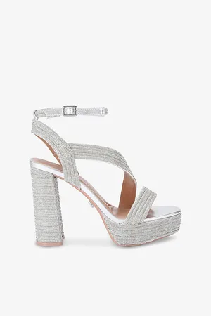 Carvela Womens Gala Jewel-Embellished Woven Platform Sandal