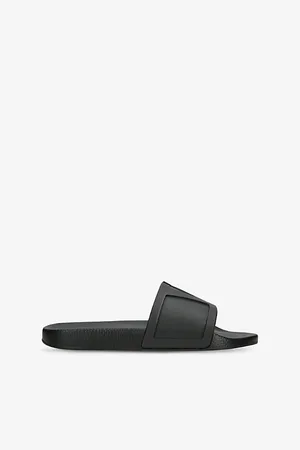 VALENTINO GARAVANI Mens Brand-Embossed Rubber Sliders