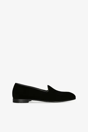 Ermenegildo Zegna Mens Gala Slip-On Velvet Loafers