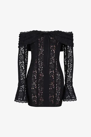 House Of Cb Womens Sadie Off-Shoulder Lace Mini Dress