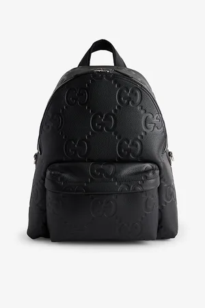 Gucci Mens Jumbo Gg-Monogram Leather Backpack