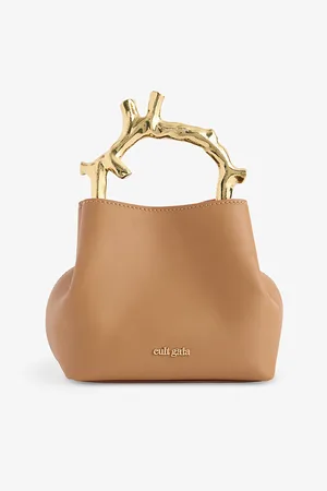 Cult Gaia Womens Noemi Leather Top-Handle Bag