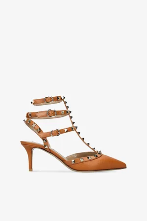 VALENTINO GARAVANI Womens Rockstud 65 Heeled Leather Pumps
