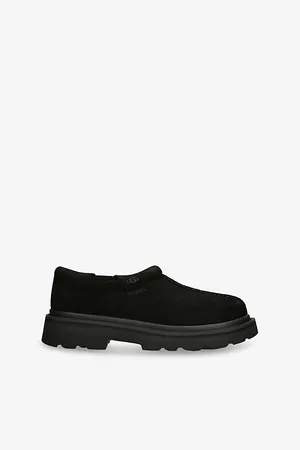 UGG Mens Tasman Lug Suede and Shearling Slippers
