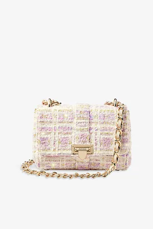 ASPINAL OF LONDON Womens Lottie Tweed Shoulder Bag