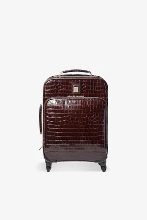 ASPINAL OF LONDON Connaught Croc-Effect Leather Cabin Suitcase 49.5cm