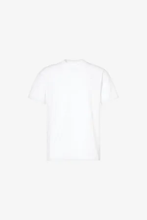 Moncler Mens Graffiti Brand-Print Relaxed-Fit Cotton-Jersey T-Shirt
