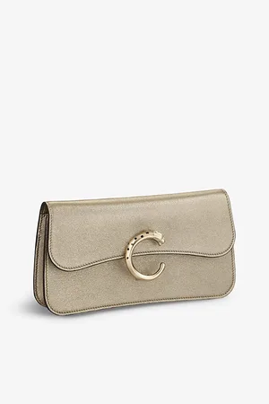 Cartier Womens Panthère De Chain Leather Mini Cross-Body Bag