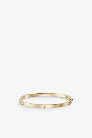 Cartier Womens Love Small 18ct Yellow-Gold and 10 Brilliant-Cut Diamond Bracelet
